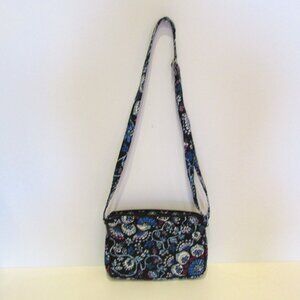 Vera Bradley Triple Zip Hipster Crossbody Shoulder Purse